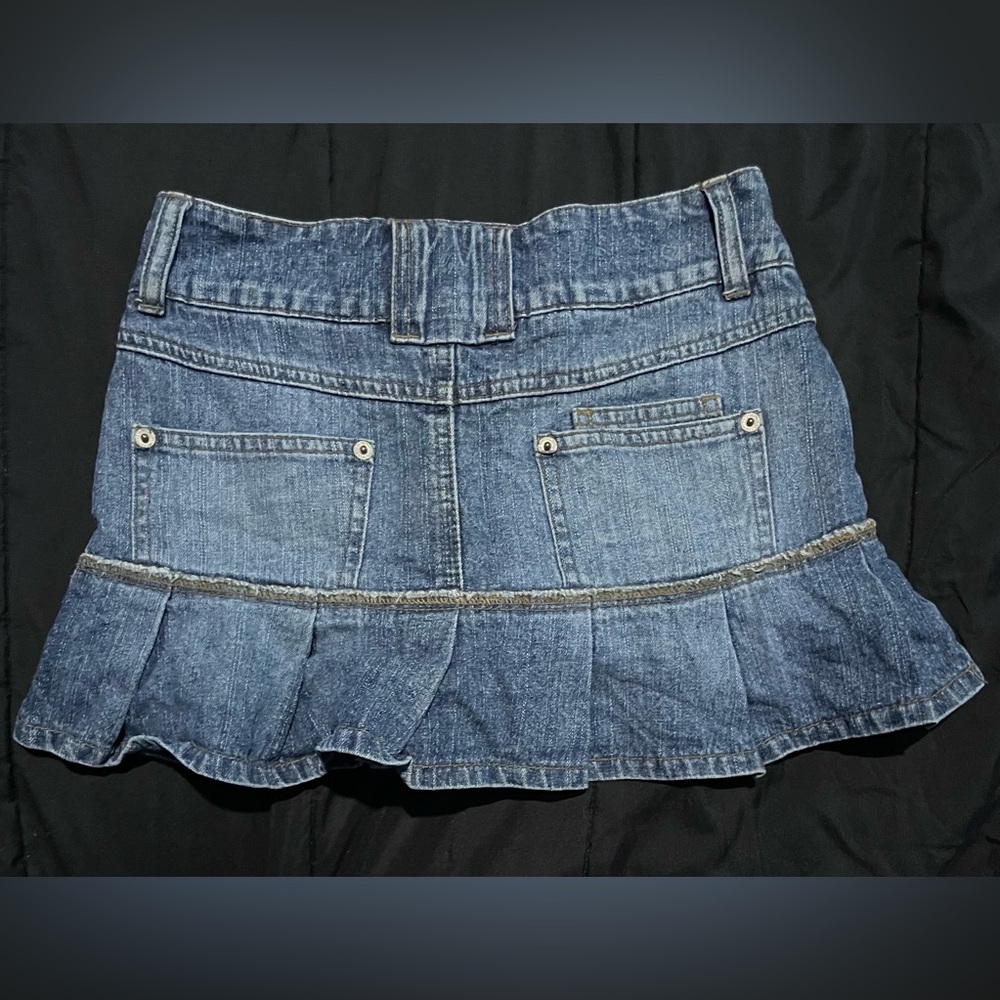 Limited Too Dark Wash Denim Mini Skirt - Picture 3 of 3